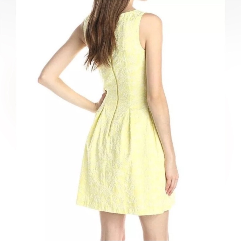 Anthropologie Just Taylor Floral Embroidered A Line Fit n Flare Dress